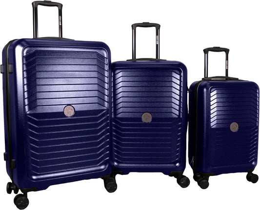 ROBERTO CAVALLI 3-Piece Hard Shell Spinner Luggage Set – Luxury Carry-On & Checked Suitcases