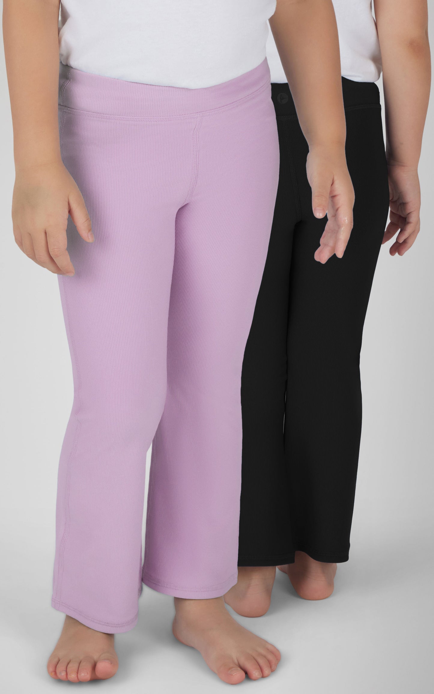 Toddler Girls 2 PK Ribbed Flared Pant
