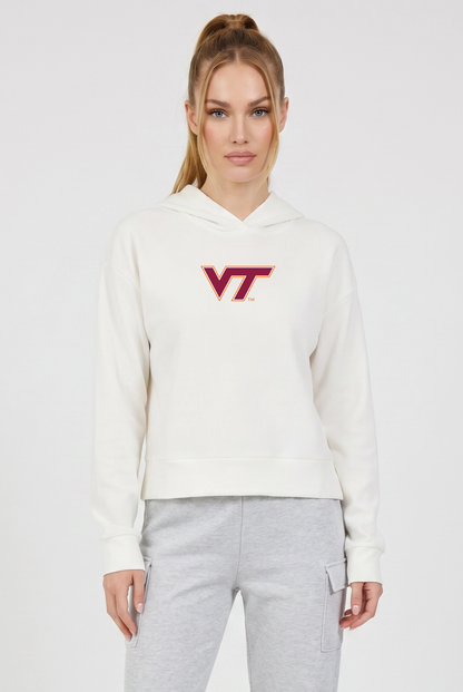 Relaxed Fit Waffle Hoodie Virginia Tech