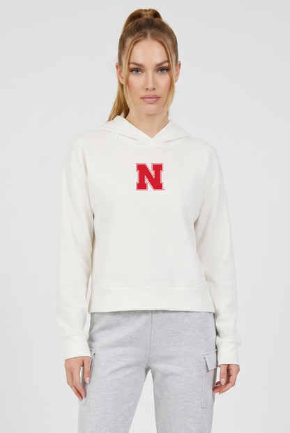 Relaxed Fit Waffle Hoodie Nebraska