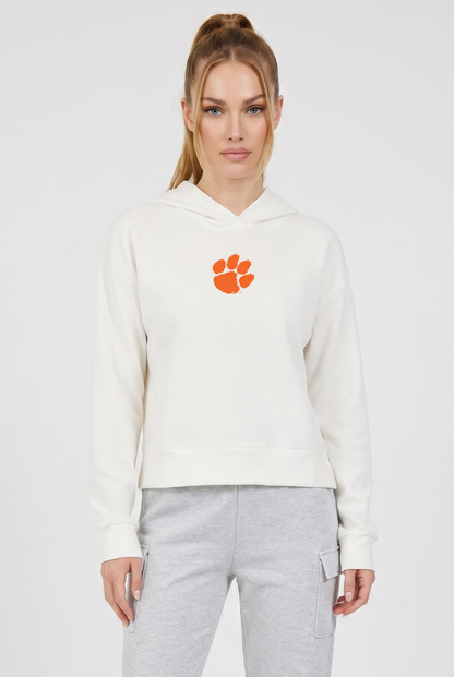 Relaxed Fit Waffle Hoodie Clemson