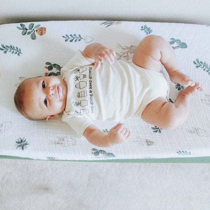Tenth & Pine Keep Going & Keep Growing Organic Cotton Baby Bodysuit