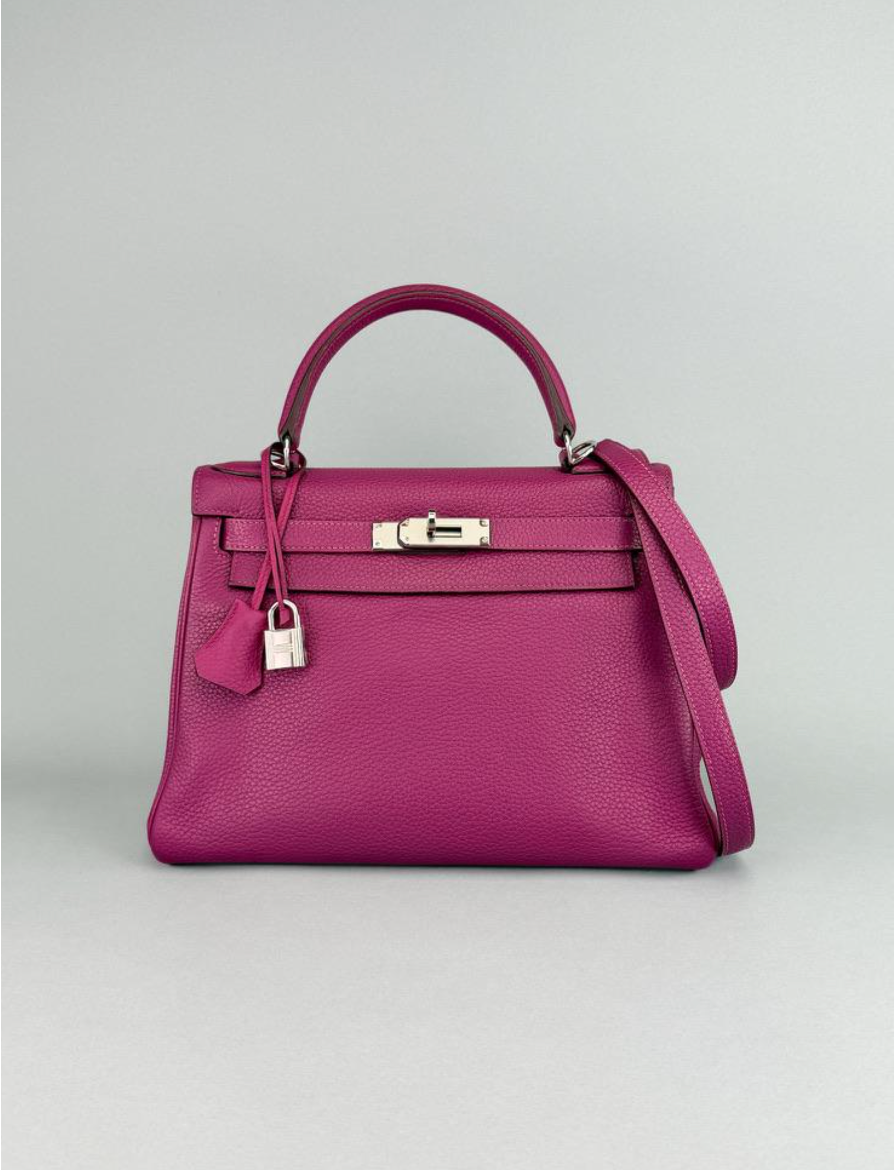 Hermes Rose Pourpre Togo Kelly 28