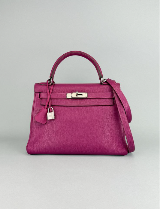 Hermes Rose Pourpre Togo Kelly 28