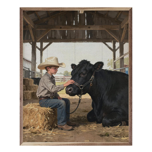 Kendrick Home A Boy And His Beef Cow Laying
