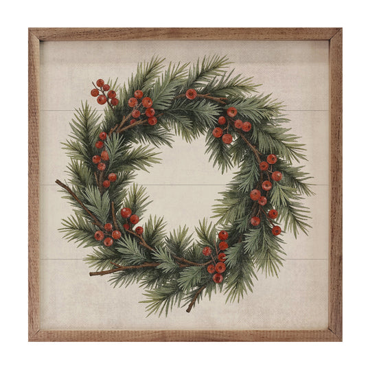 Kendrick Home Berry Pine Wreath