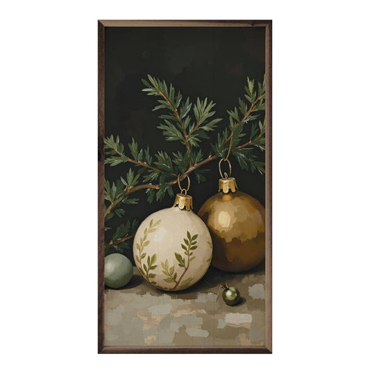 Kendrick Home Gold And White Ornament