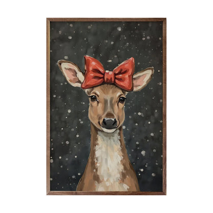 Kendrick Home Reindeer With A Red Bow