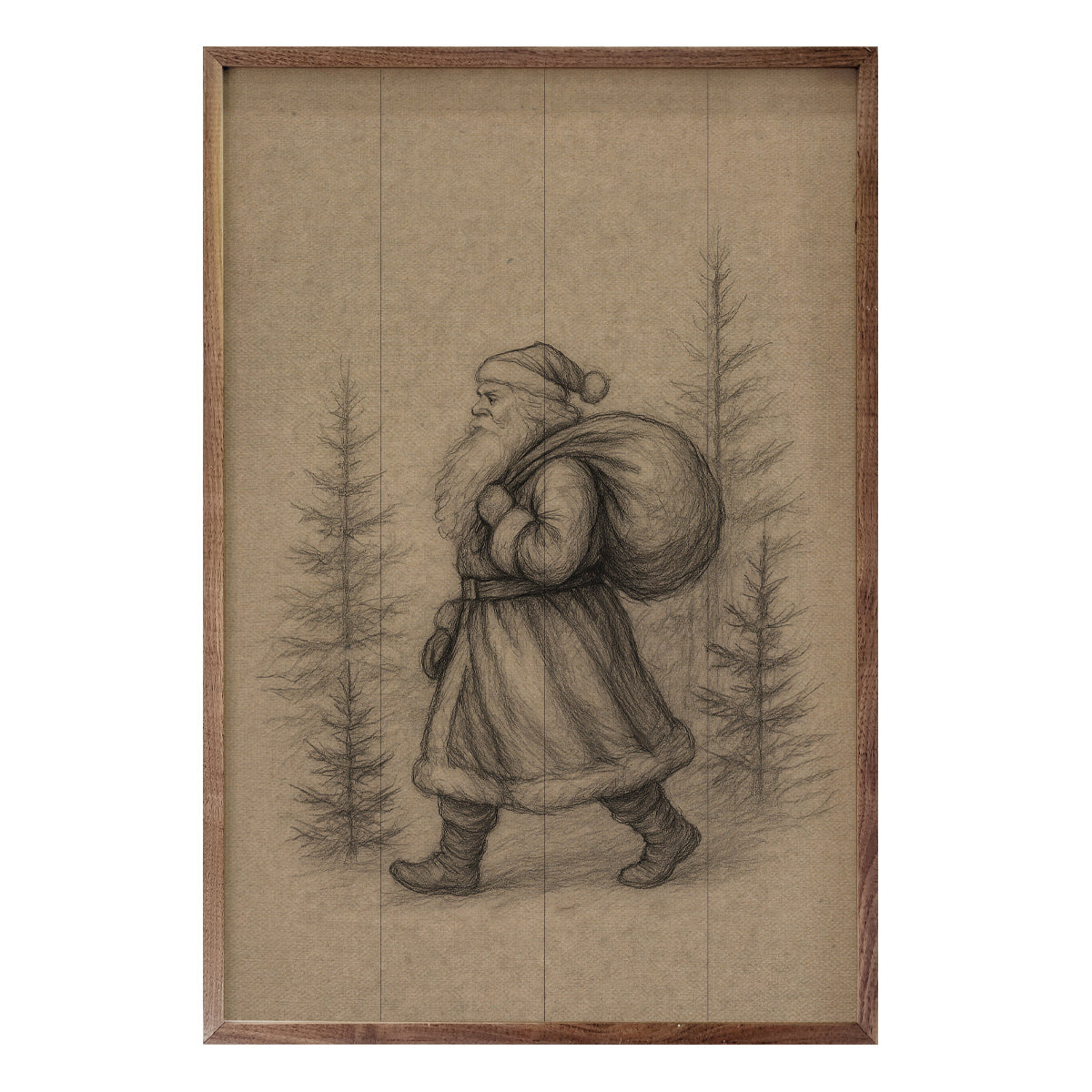 Kendrick Home Saint Nick Walking Through Pines