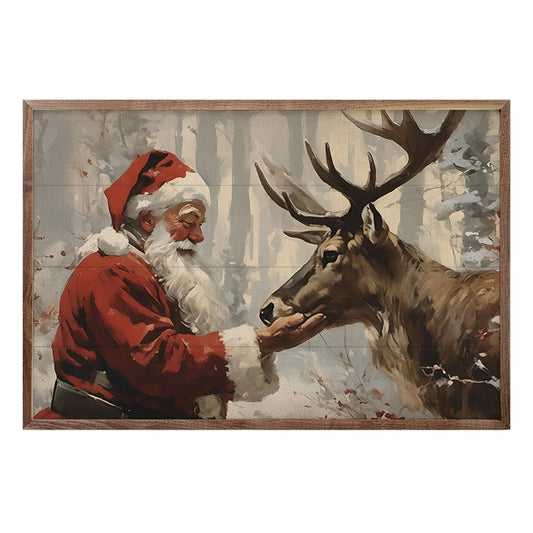 Kendrick Home Santa Claus with Reindeer