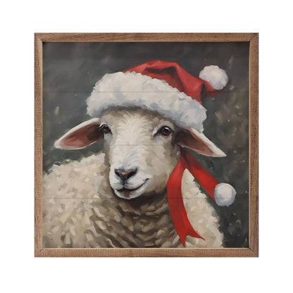 Kendrick Home Santa Sheep With Hat