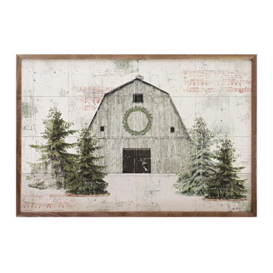 Kendrick Home Wooded Holiday I Barn By Katie Pertiet
