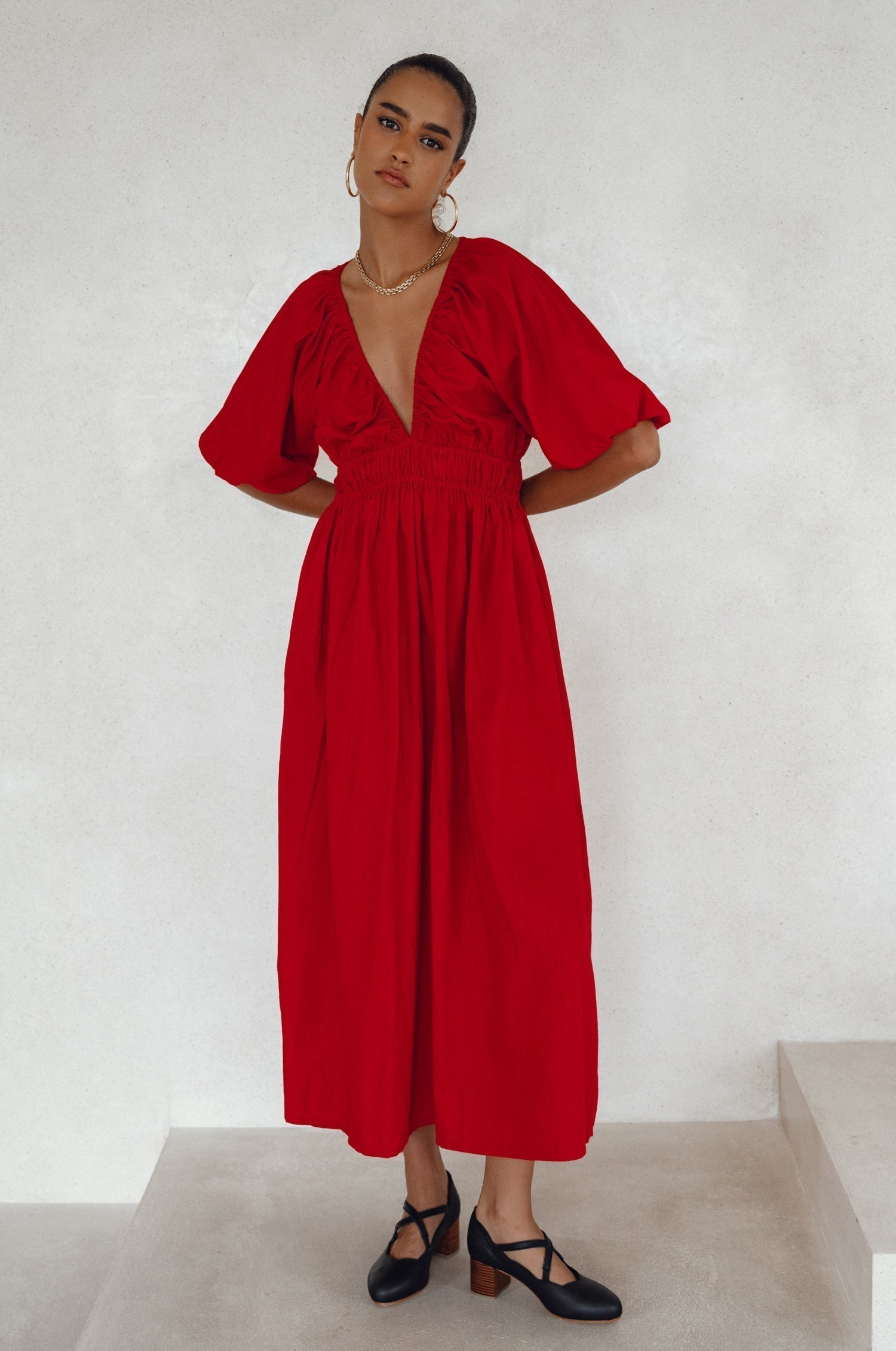 Bali Elf Women's Kezas Cotton Maxi Dress Fuchsia / M Bali Elf Women's Kezas Cotton Maxi Dress Fuchsia / M