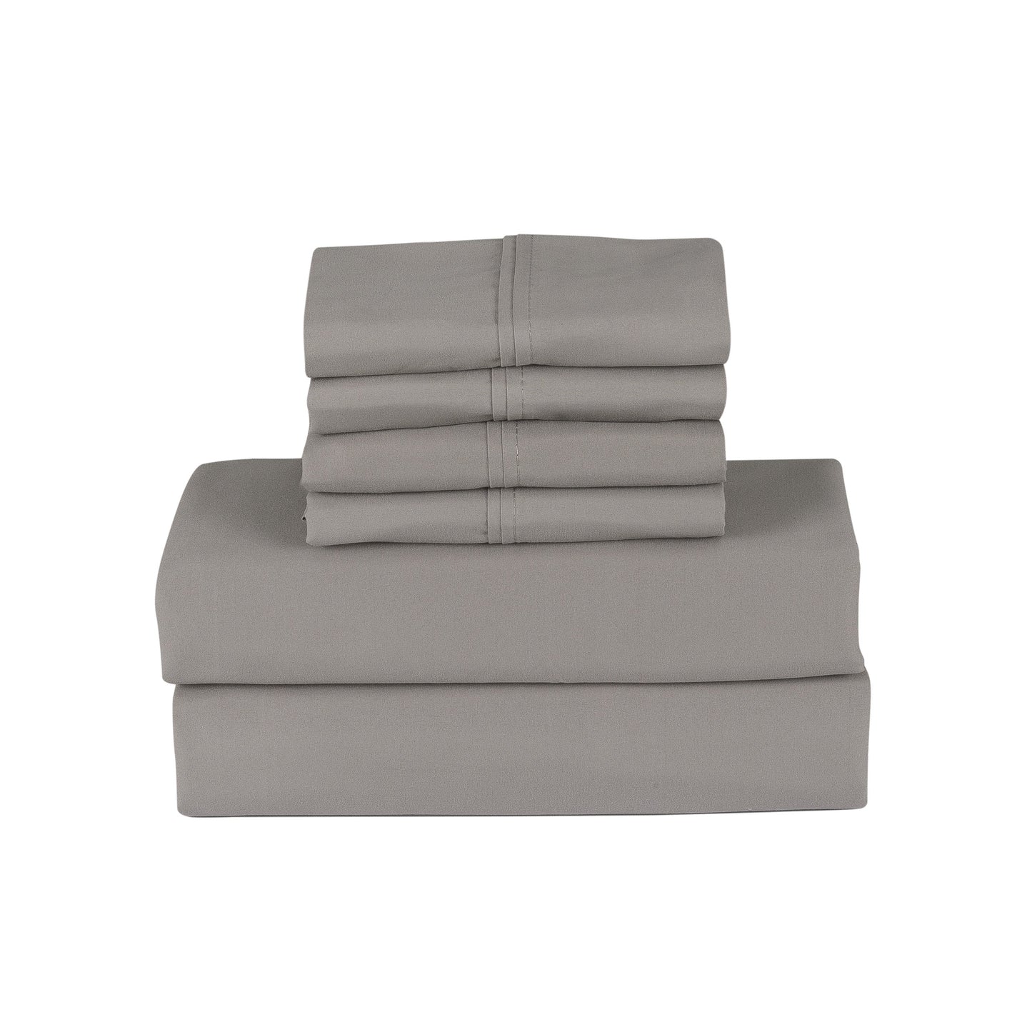 Bamboo 6 Piece 1800 Thread Count Smart Pocket Ultra Soft Luxury Sheet Set