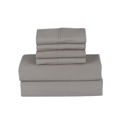 Bamboo 6 Piece 1800 Thread Count Smart Pocket Ultra Soft Luxury Sheet Set