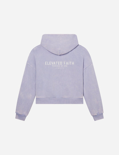 Elevated Faith Kingdom Club Lavender Full-Zip Hoodie