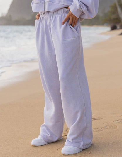 Elevated Faith Kingdom Club Lavender Wide Leg Sweatpant