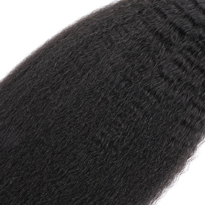 Kinky Straight Bulk 100% Human Braiding Hair