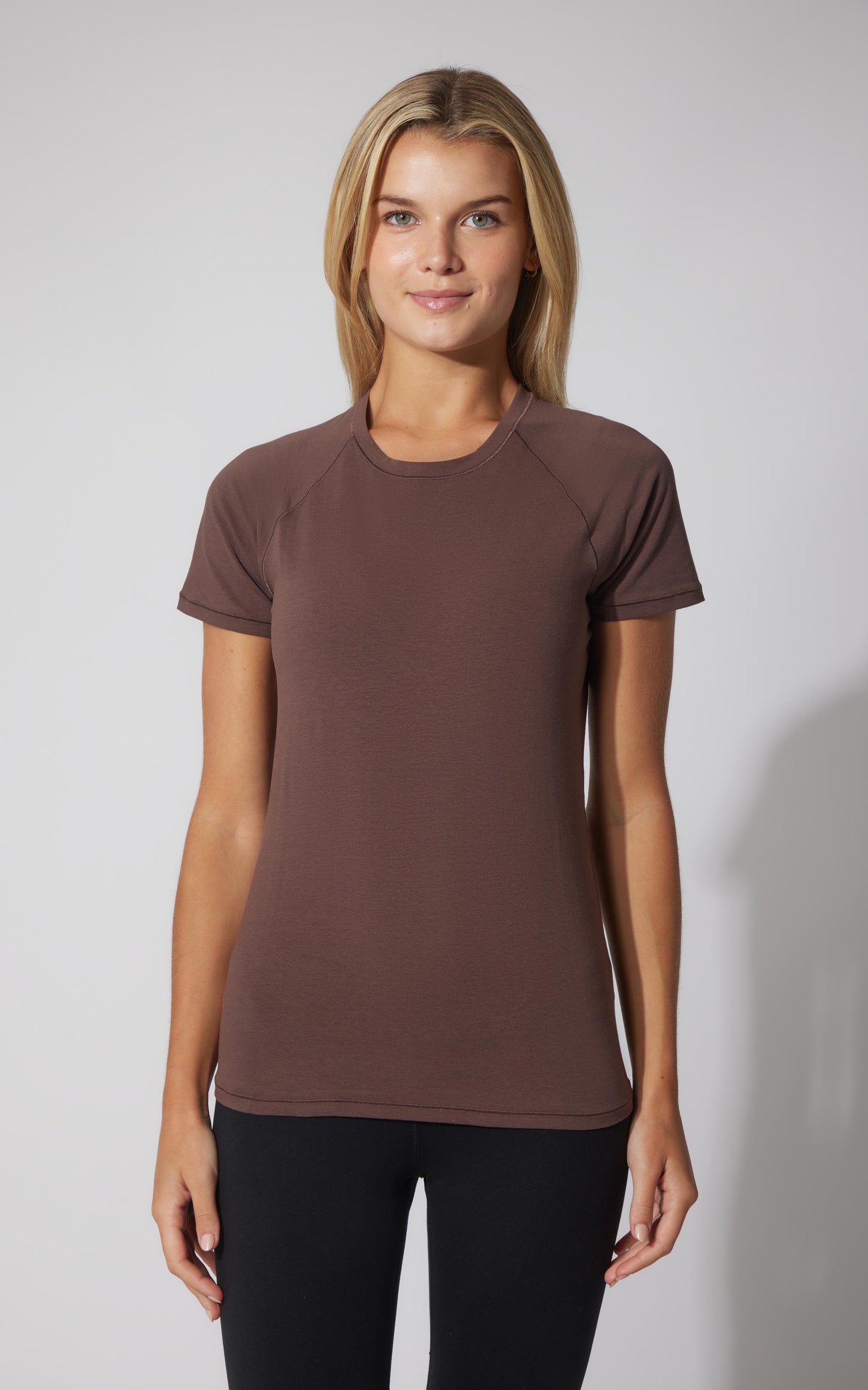 2 PK Vintage Cotton Crew Neck Short Sleeve Top