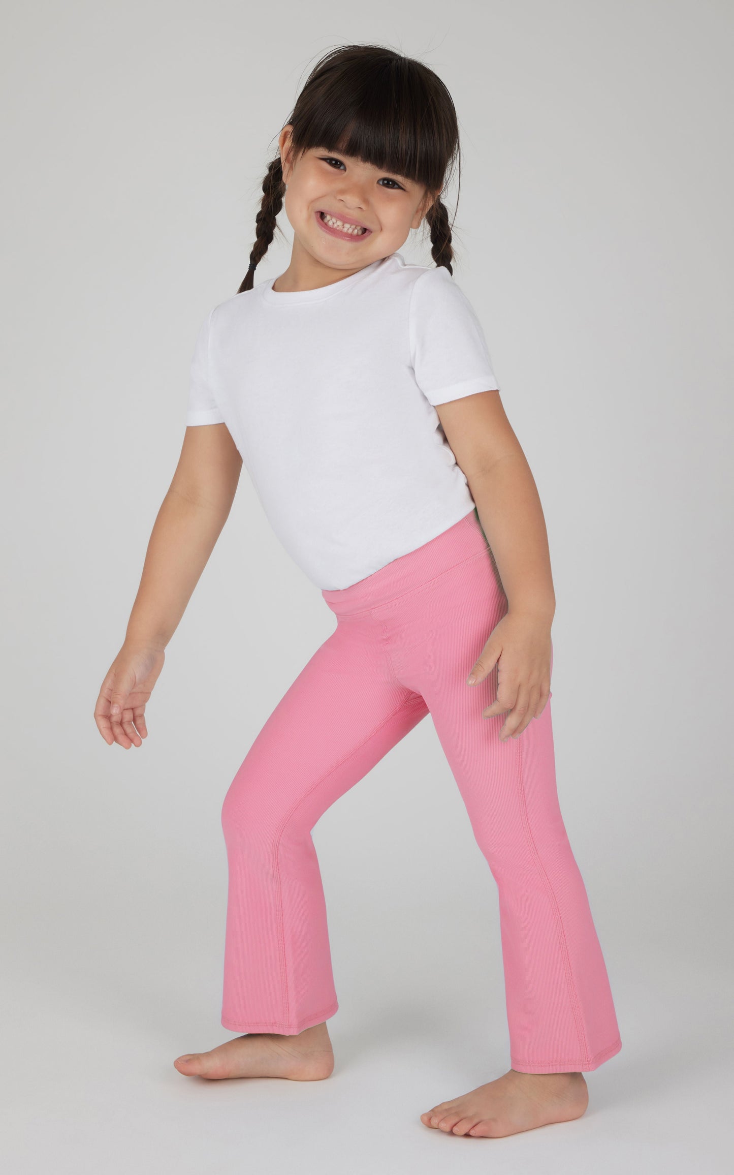 Toddler Girls 2 PK Ribbed Flared Pant