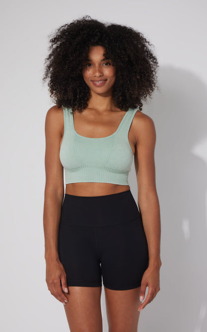 2 PK Stonewash Seamless Bra Tank - Our Cafe Story