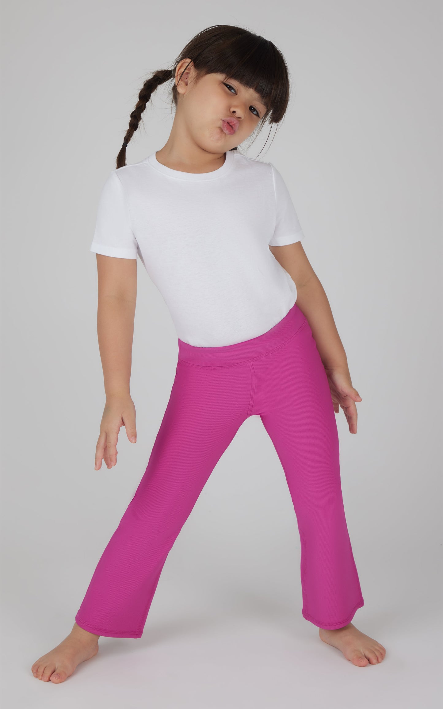 Toddler Girls 2 PK Ribbed Flared Pant