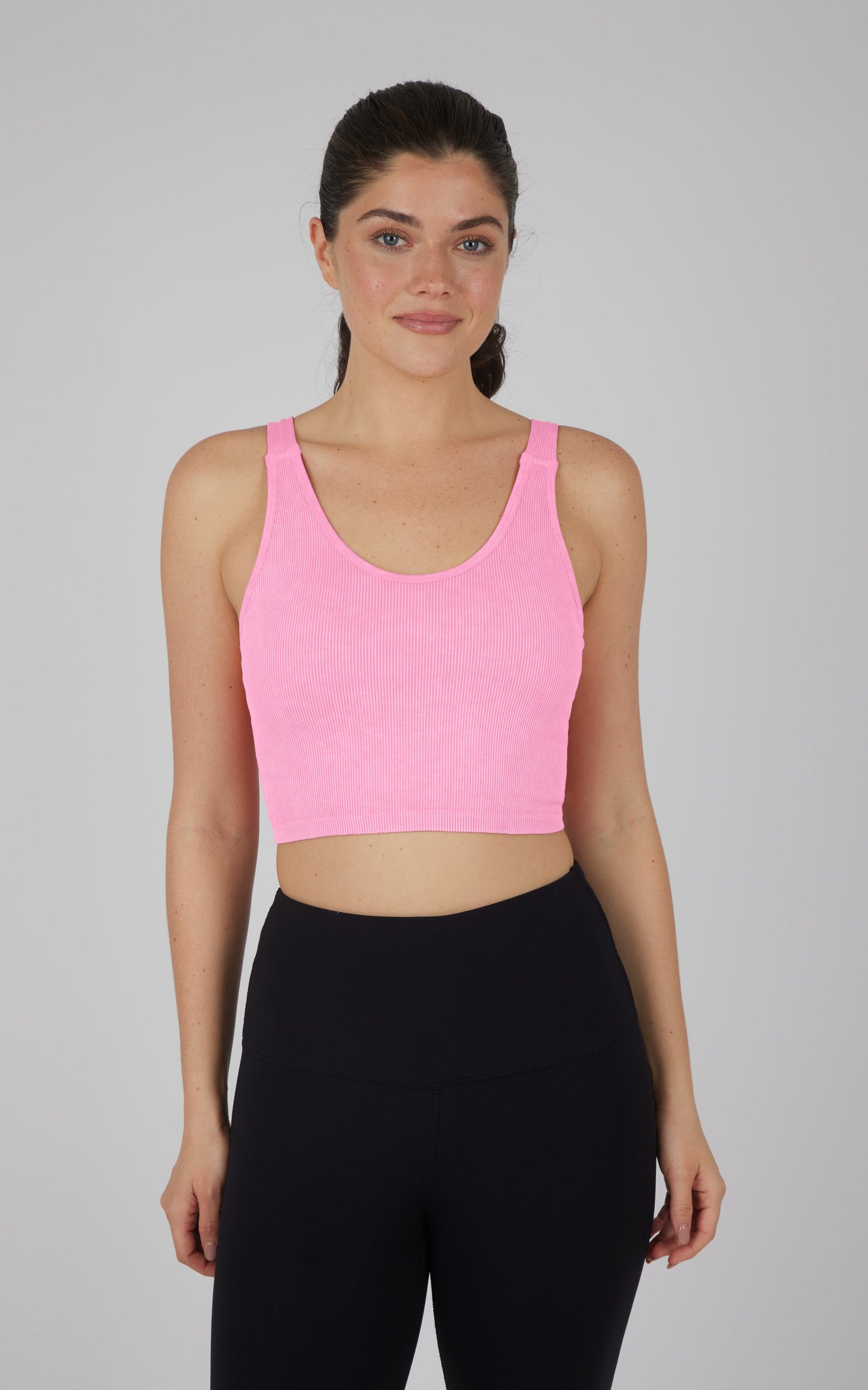 Stonewash 2 PK Scoop Neck Bralette Tank