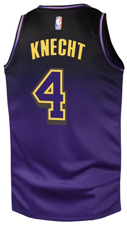 Nike Youth NBA Dalton Knecht #4 Los Angeles Lakers Swingman Jersey Jerseys