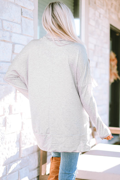 Threaded Pear Rebecca Cowl Neck Shift Tunic Top