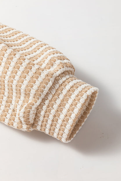 Threaded Pear Elouise Stripe Long Sleeve Top