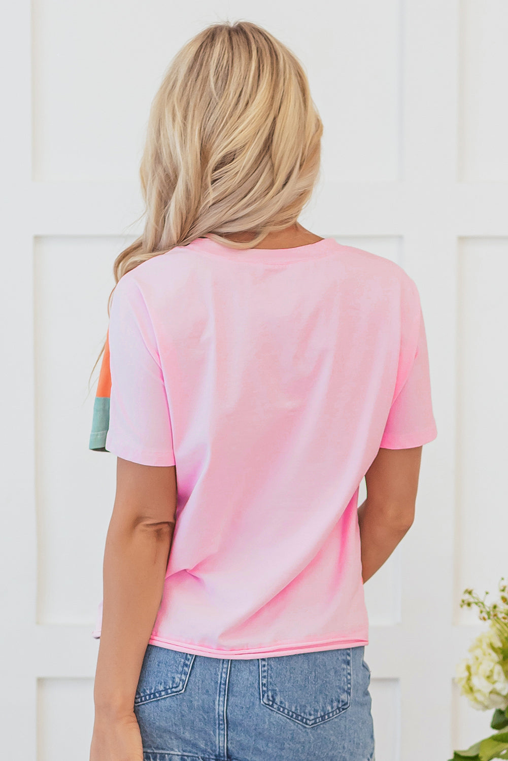 Threaded Pear Sylvie Seamed Crewneck Top