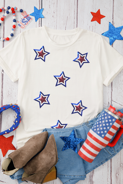 Threaded Pear Sequin Star Tee