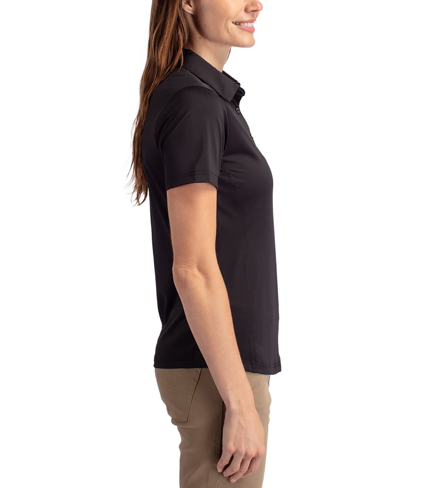 Cutter & Buck Prospect Eco Textured Stretch Recycled Womens Short Sleeve Polo by Cutter & Buck Apparel