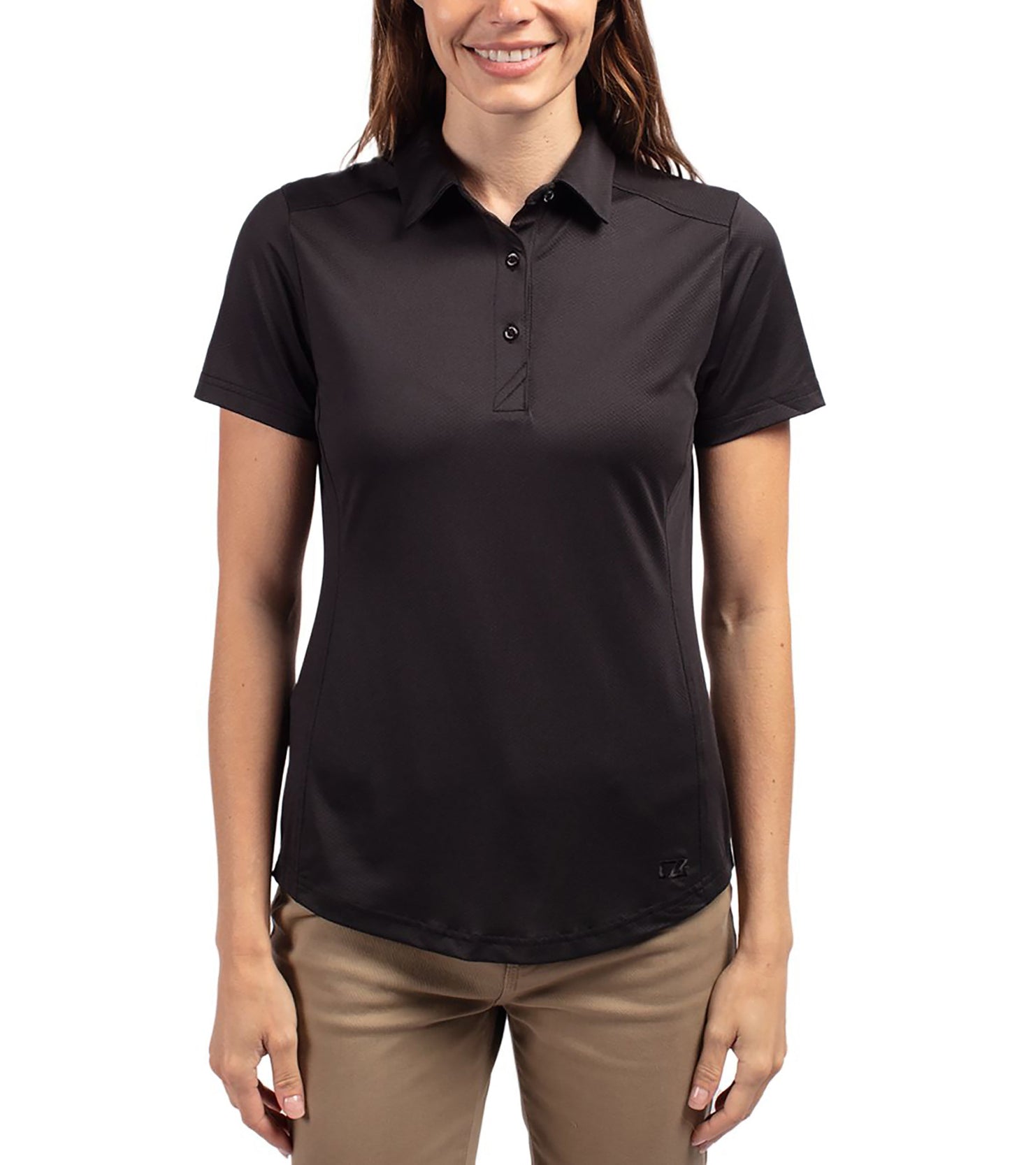 Cutter & Buck Prospect Eco Textured Stretch Recycled Womens Short Sleeve Polo by Cutter & Buck Apparel