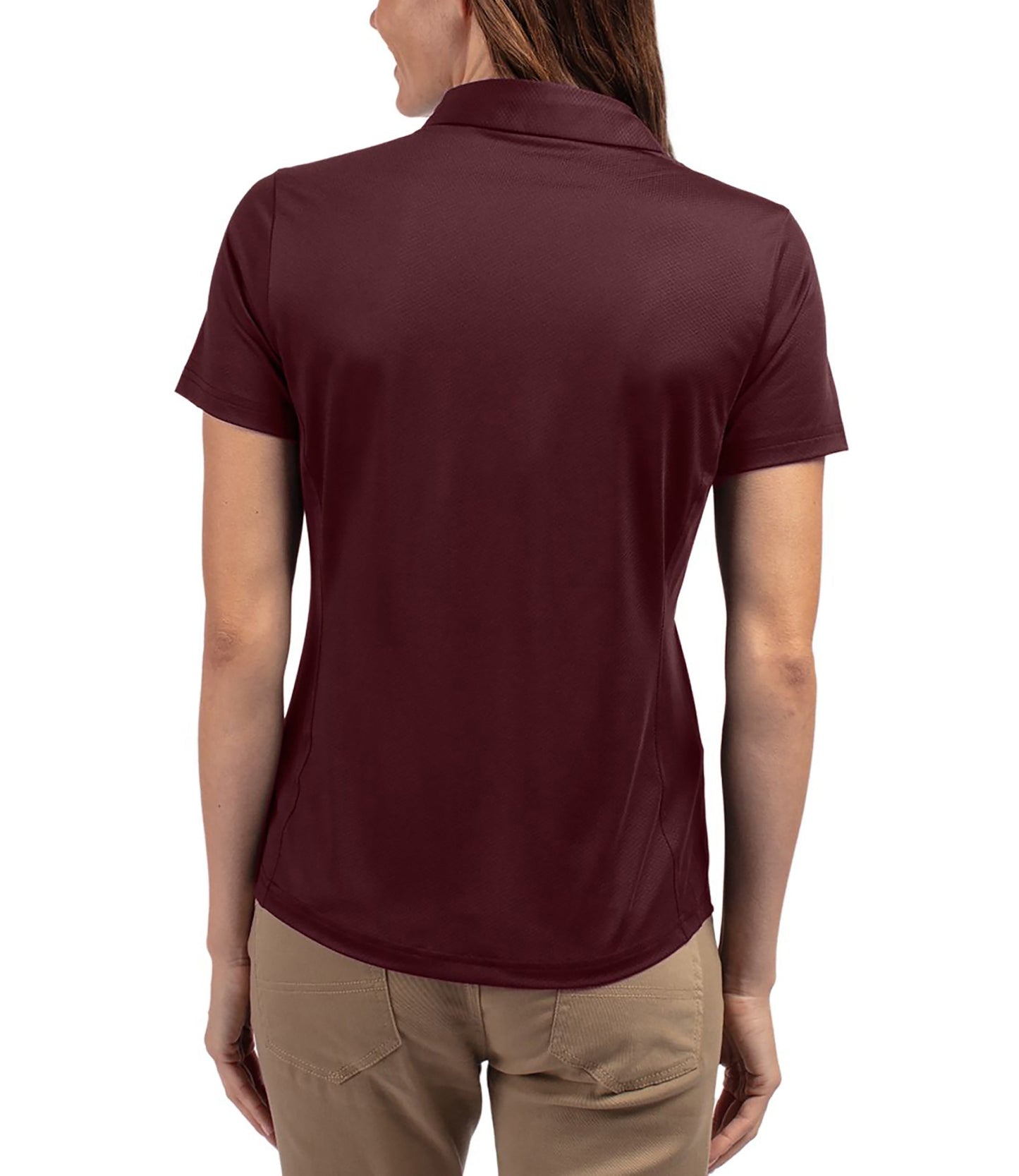 Cutter & Buck Prospect Eco Textured Stretch Recycled Womens Short Sleeve Polo by Cutter & Buck Apparel