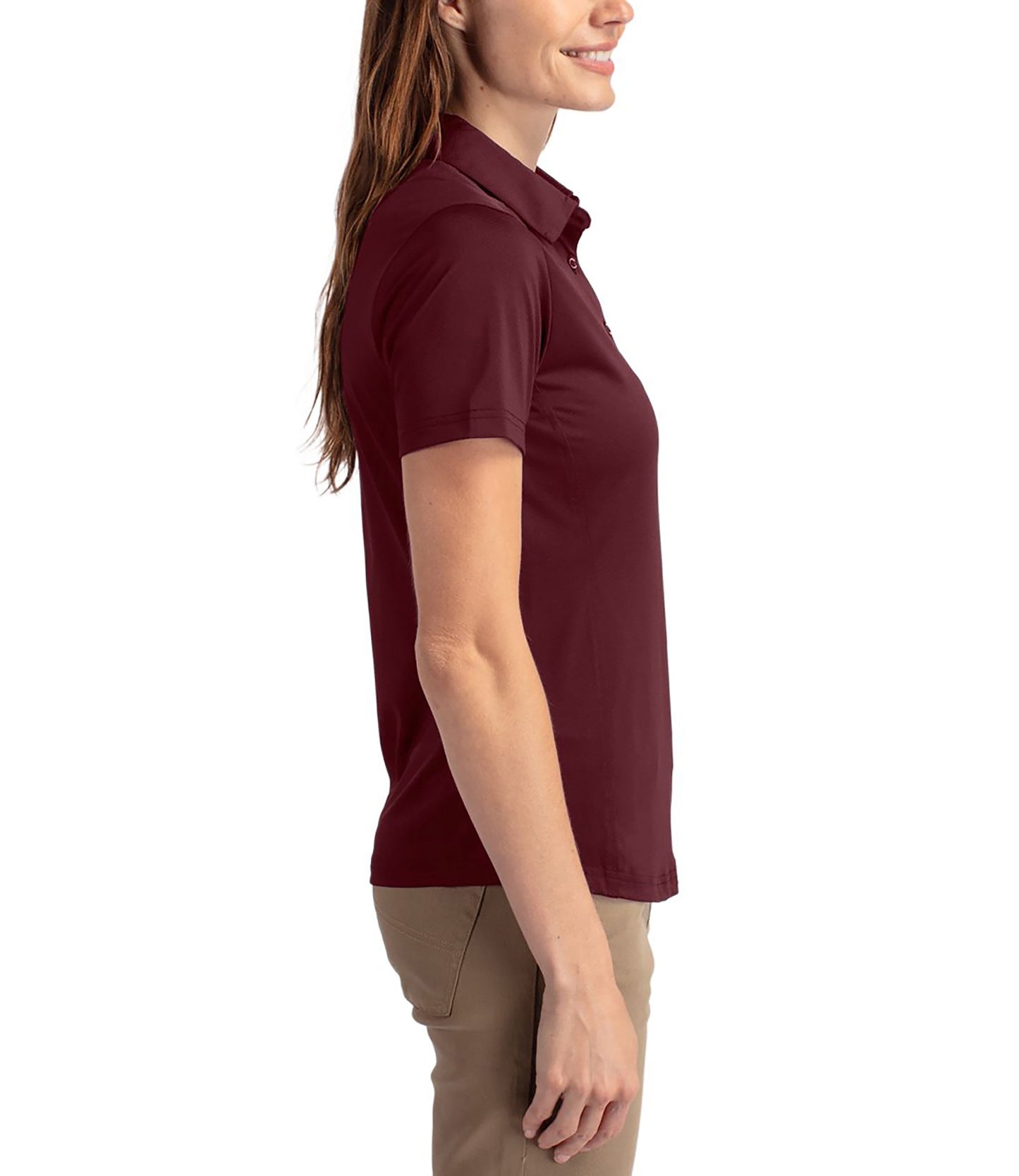 Cutter & Buck Prospect Eco Textured Stretch Recycled Womens Short Sleeve Polo by Cutter & Buck Apparel