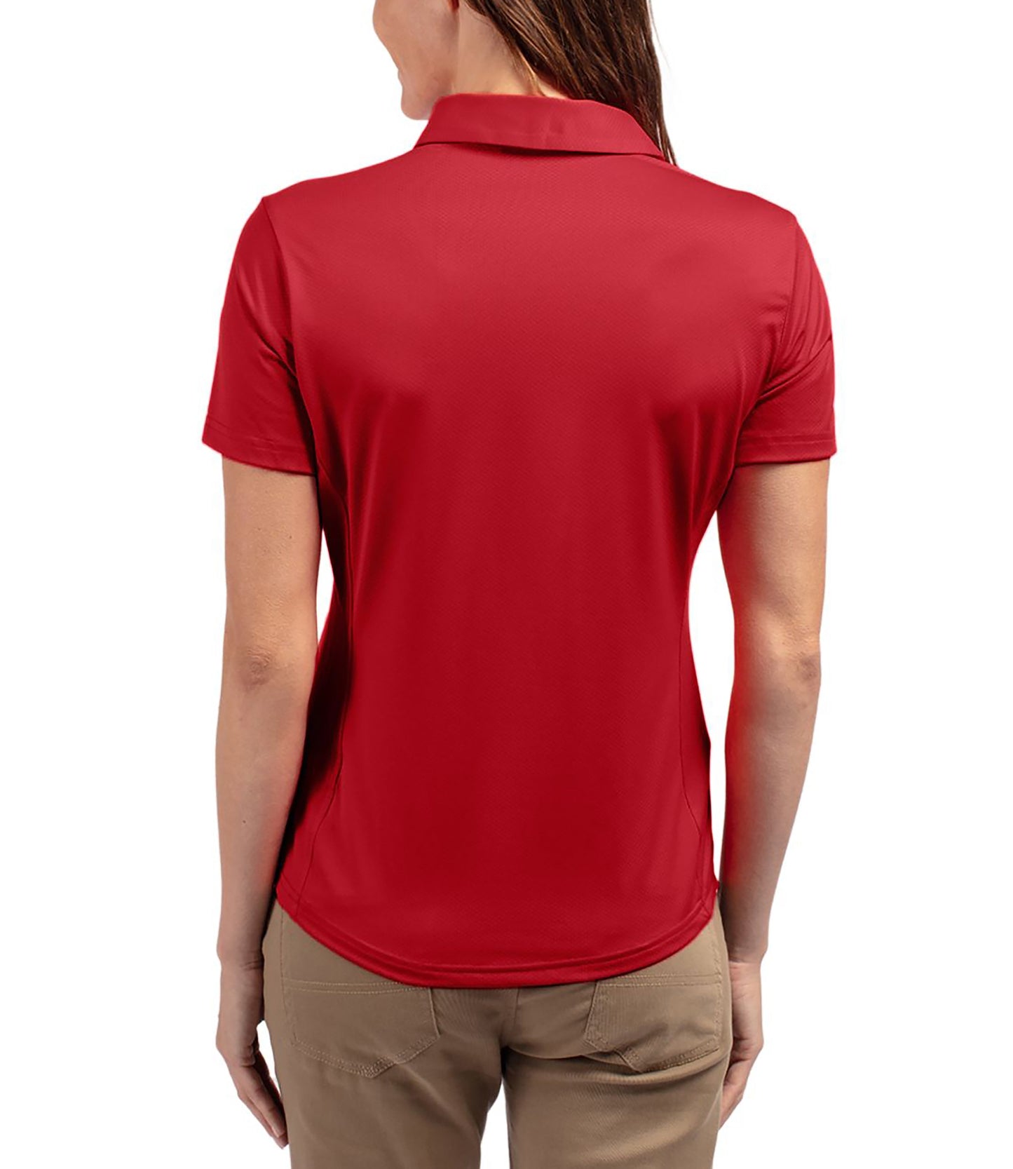 Cutter & Buck Prospect Eco Textured Stretch Recycled Womens Short Sleeve Polo by Cutter & Buck Apparel