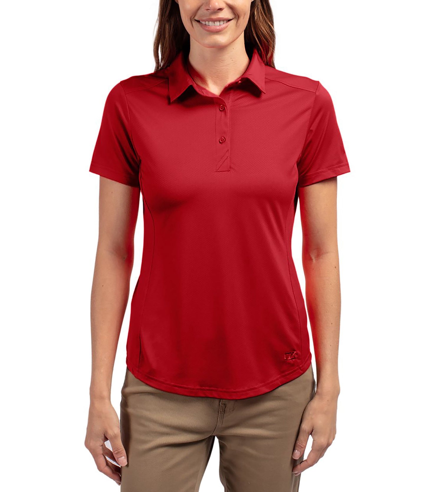 Cutter & Buck Prospect Eco Textured Stretch Recycled Womens Short Sleeve Polo by Cutter & Buck Apparel