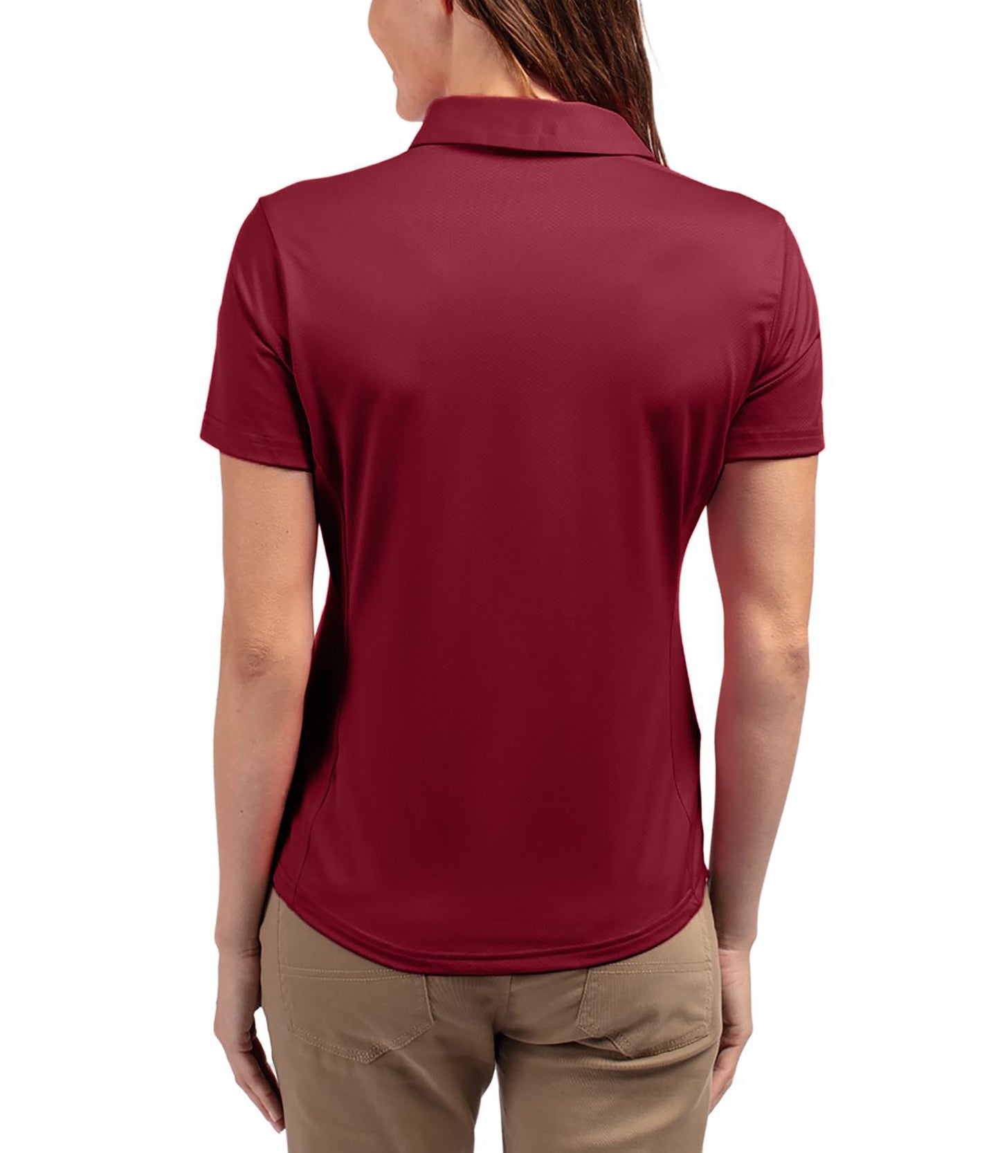 Cutter & Buck Prospect Eco Textured Stretch Recycled Womens Short Sleeve Polo by Cutter & Buck Apparel