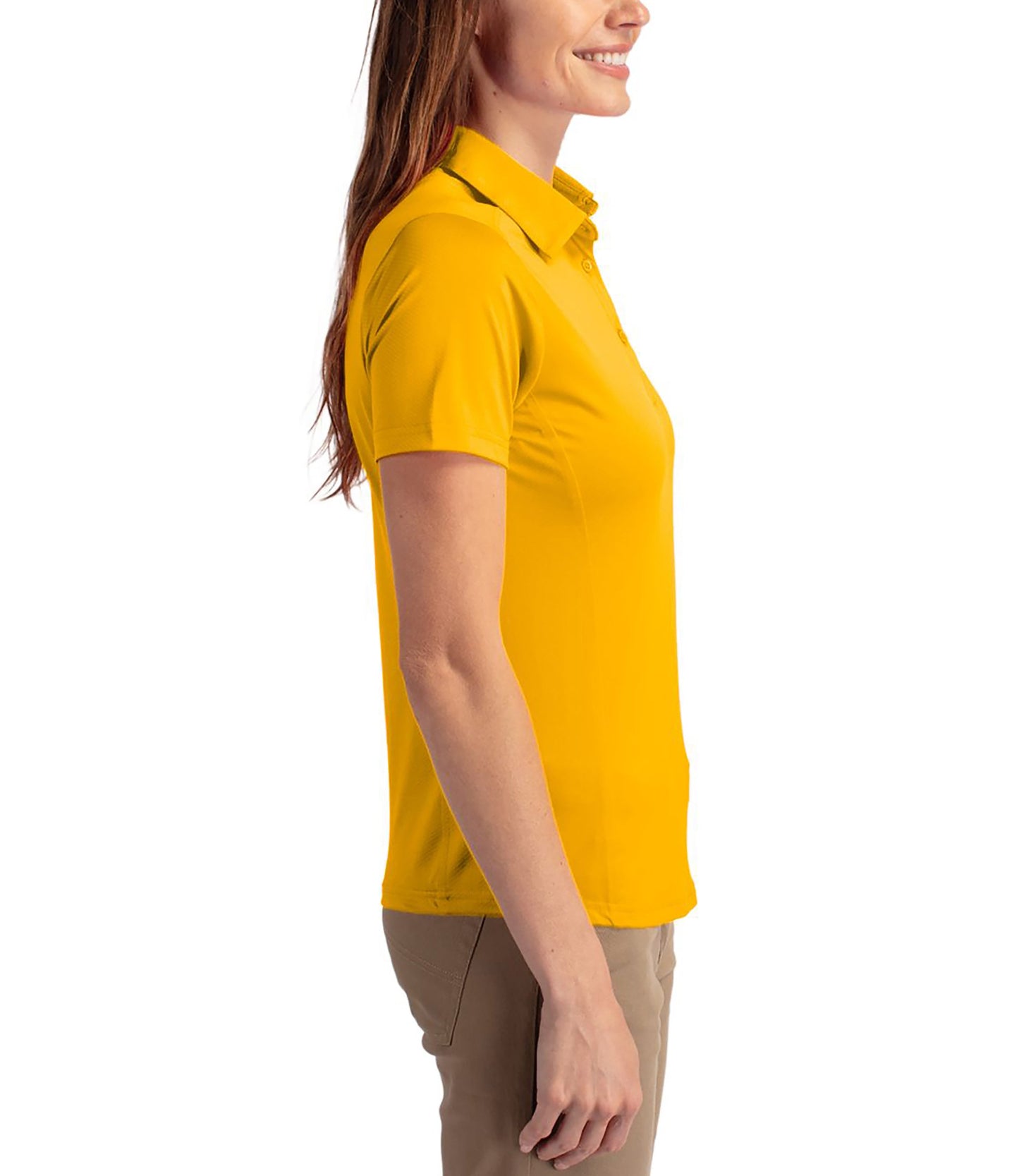 Cutter & Buck Prospect Eco Textured Stretch Recycled Womens Short Sleeve Polo by Cutter & Buck Apparel