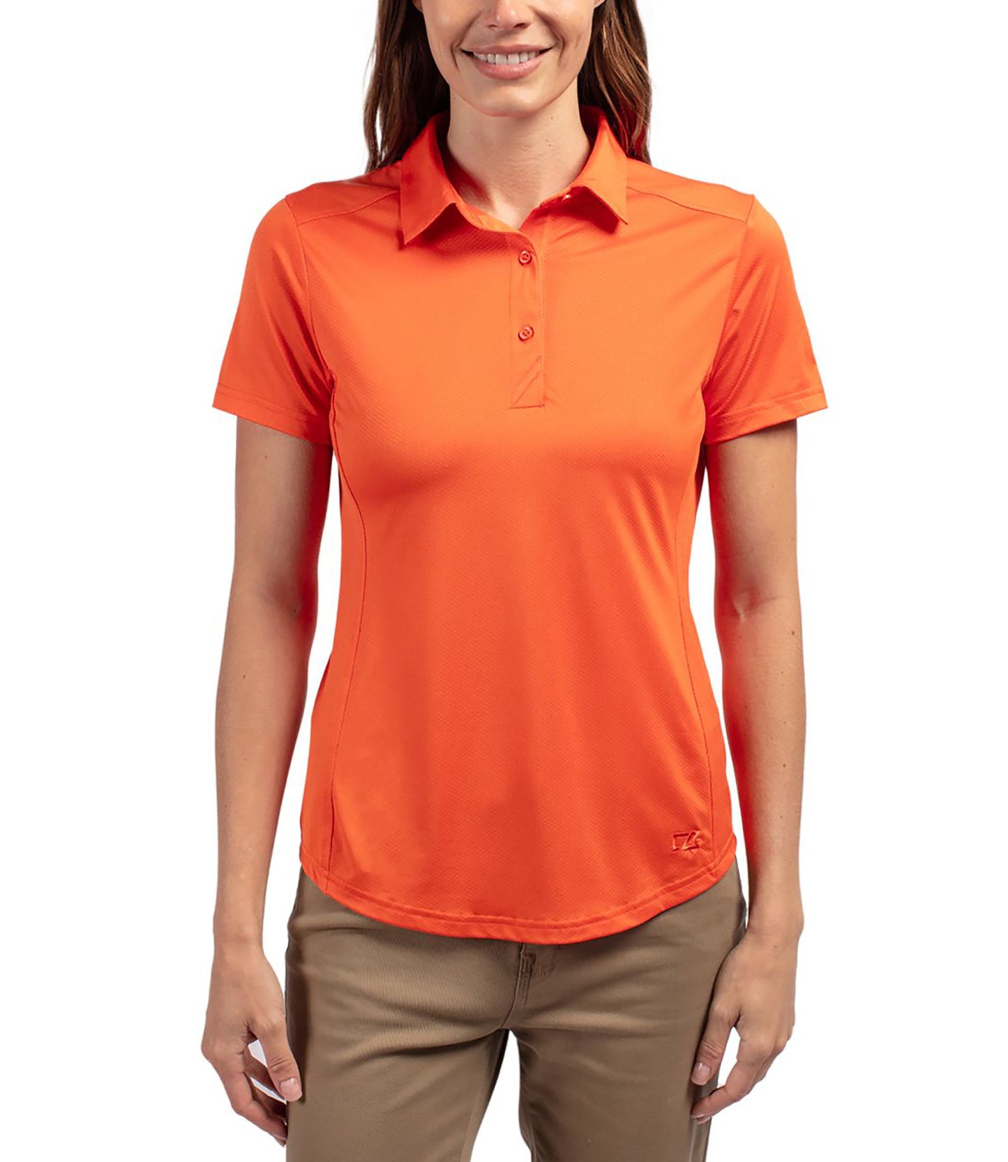 Cutter & Buck Prospect Eco Textured Stretch Recycled Womens Short Sleeve Polo by Cutter & Buck Apparel