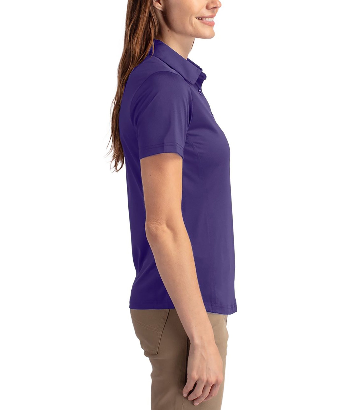 Cutter & Buck Prospect Eco Textured Stretch Recycled Womens Short Sleeve Polo by Cutter & Buck Apparel
