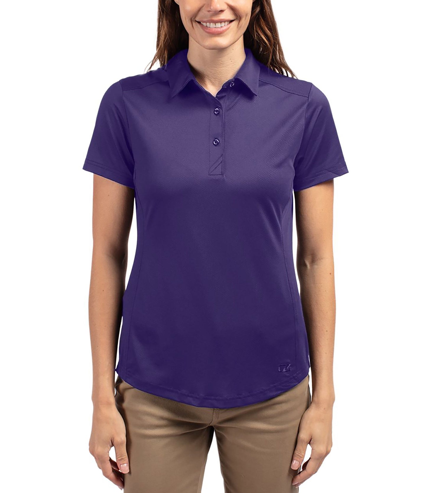 Cutter & Buck Prospect Eco Textured Stretch Recycled Womens Short Sleeve Polo by Cutter & Buck Apparel