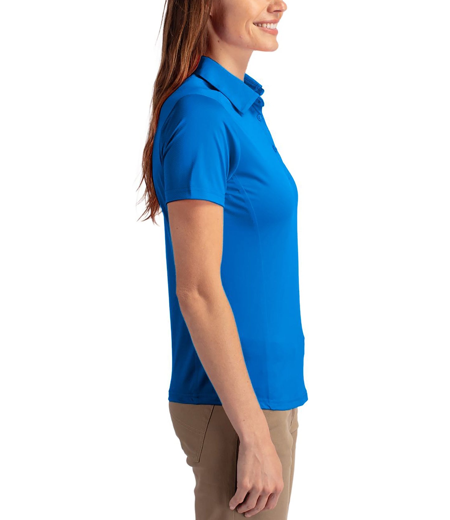 Cutter & Buck Prospect Eco Textured Stretch Recycled Womens Short Sleeve Polo by Cutter & Buck Apparel