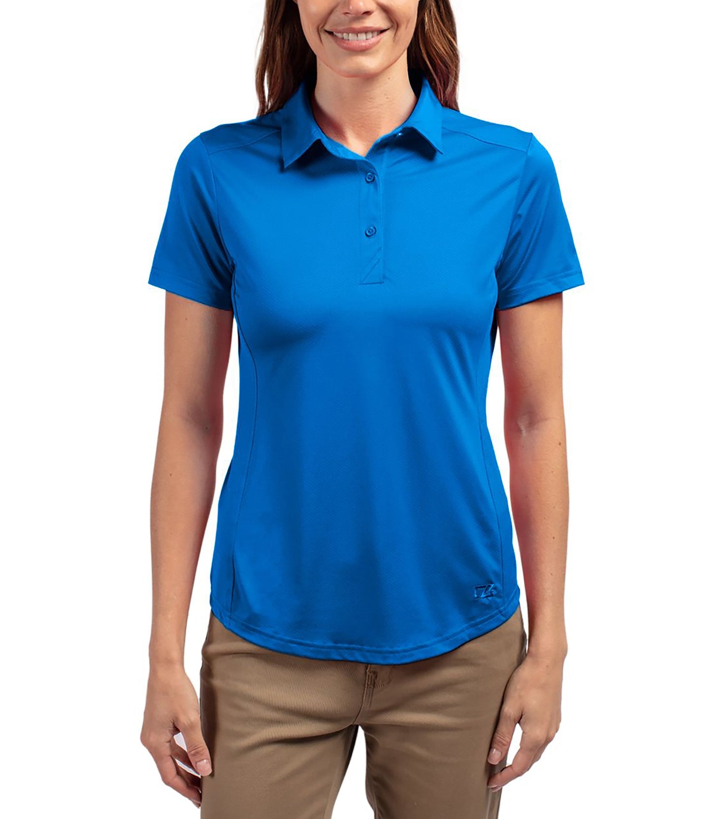 Cutter & Buck Prospect Eco Textured Stretch Recycled Womens Short Sleeve Polo by Cutter & Buck Apparel