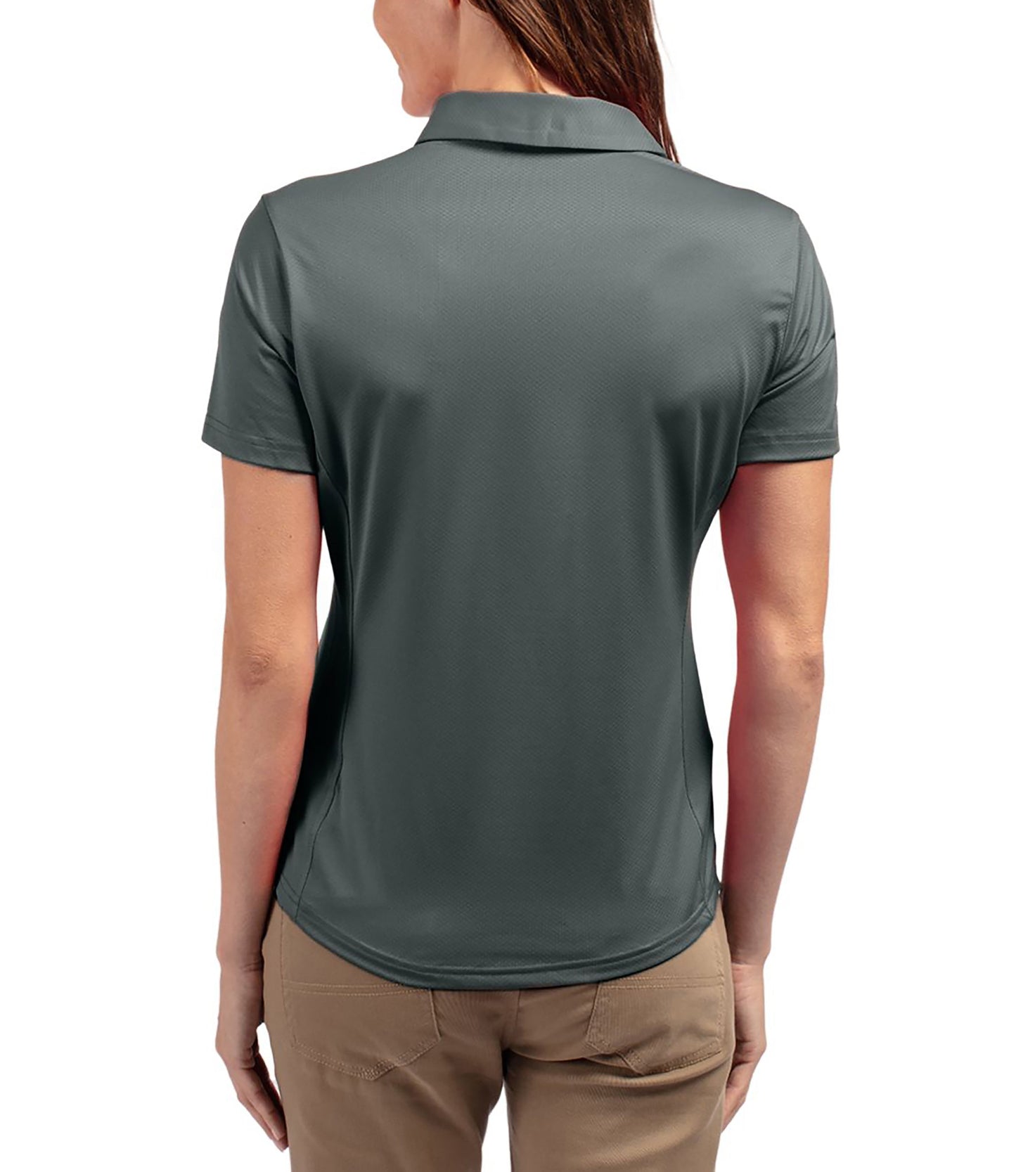 Cutter & Buck Prospect Eco Textured Stretch Recycled Womens Short Sleeve Polo by Cutter & Buck Apparel