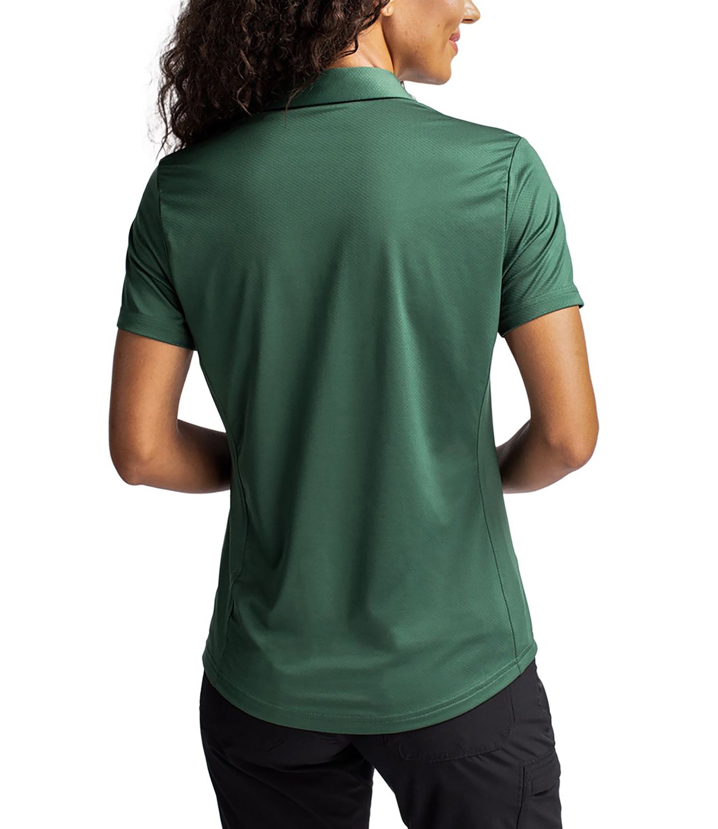 Cutter & Buck Prospect Eco Textured Stretch Recycled Womens Short Sleeve Polo by Cutter & Buck Apparel