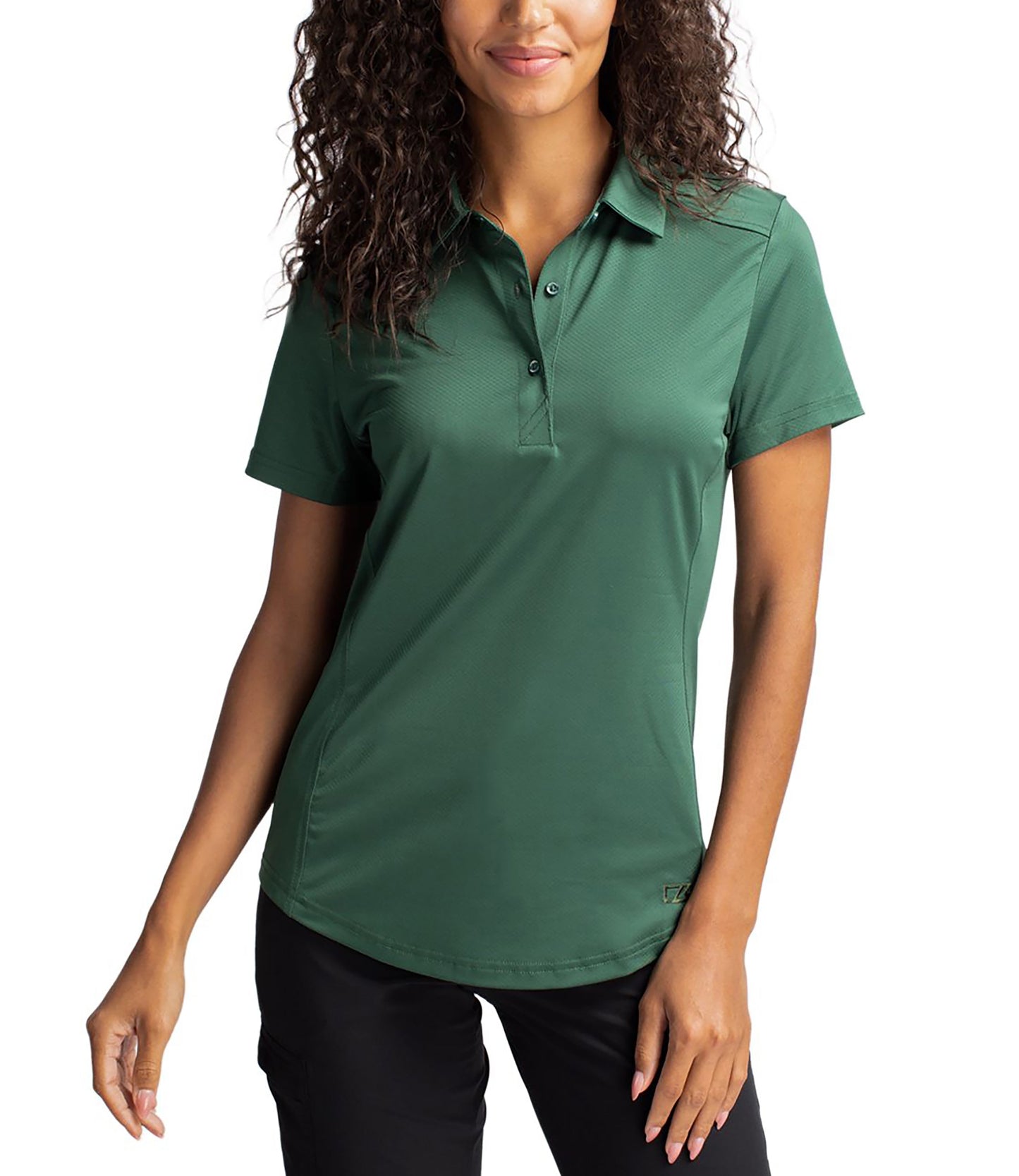 Cutter & Buck Prospect Eco Textured Stretch Recycled Womens Short Sleeve Polo by Cutter & Buck Apparel