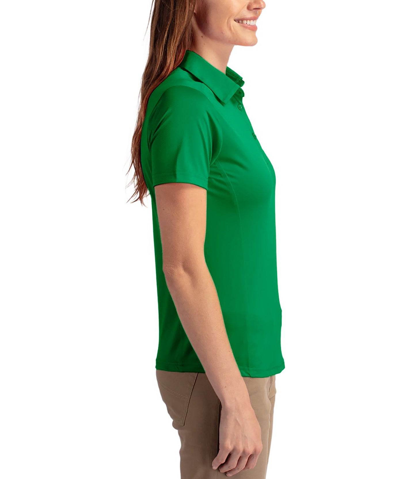 Cutter & Buck Prospect Eco Textured Stretch Recycled Womens Short Sleeve Polo by Cutter & Buck Apparel
