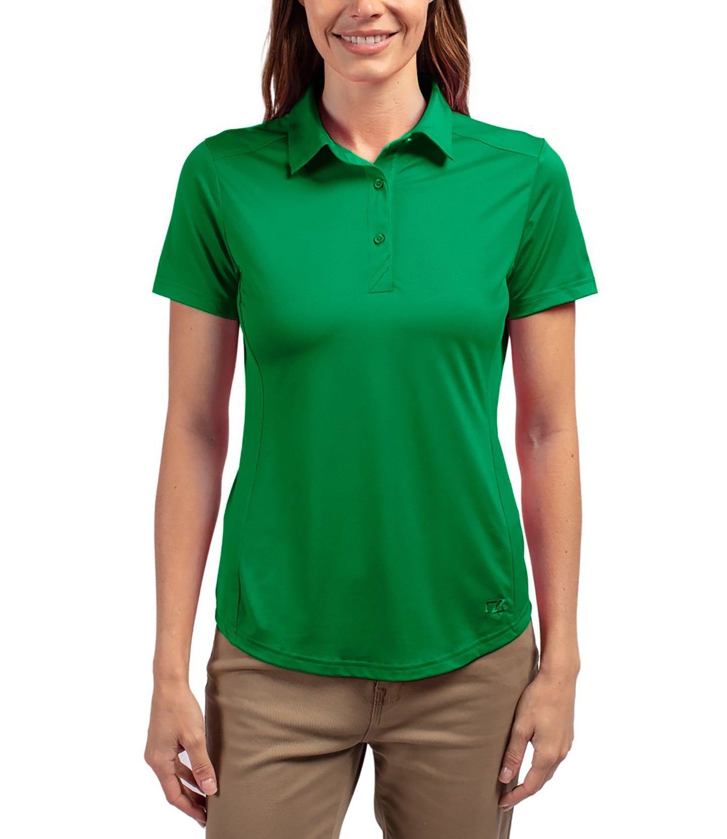 Cutter & Buck Prospect Eco Textured Stretch Recycled Womens Short Sleeve Polo by Cutter & Buck Apparel